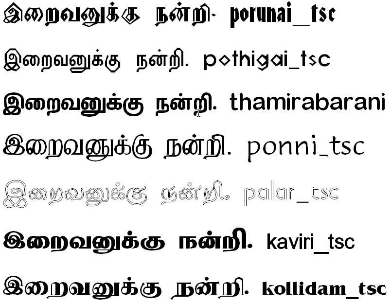 word for mac tamil font